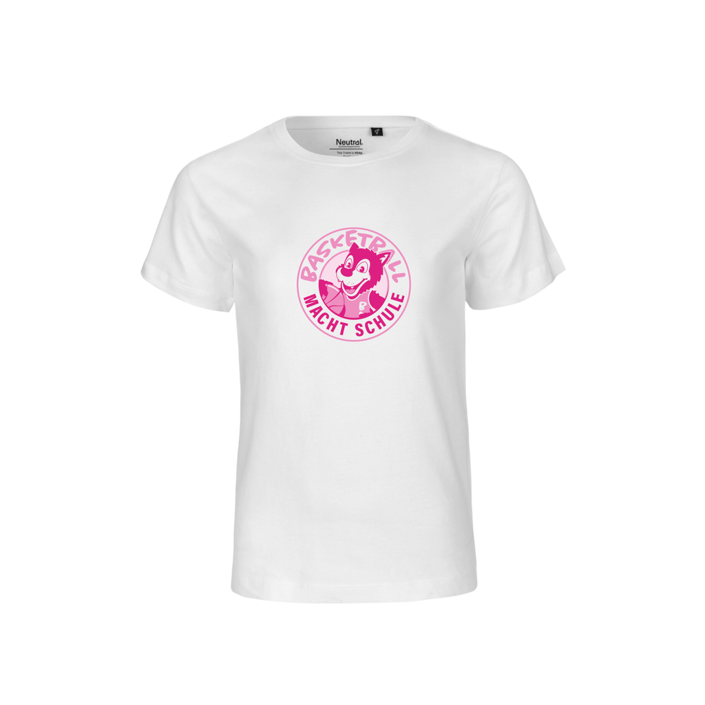 Iconic Baumwoll-T-Shirt pinkes Logo Kids