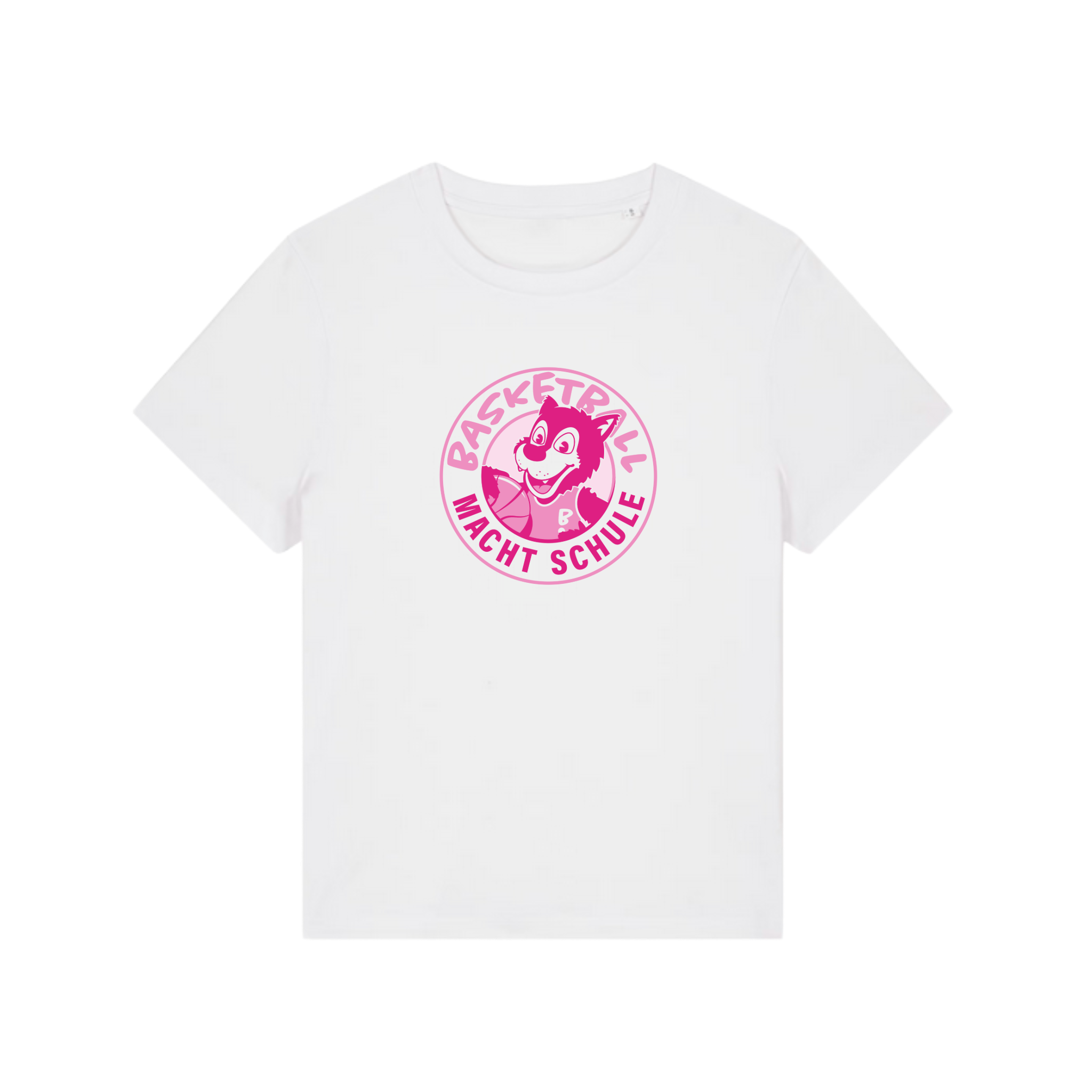 Iconic Baumwoll-T-Shirt pinkes Logo Frauen